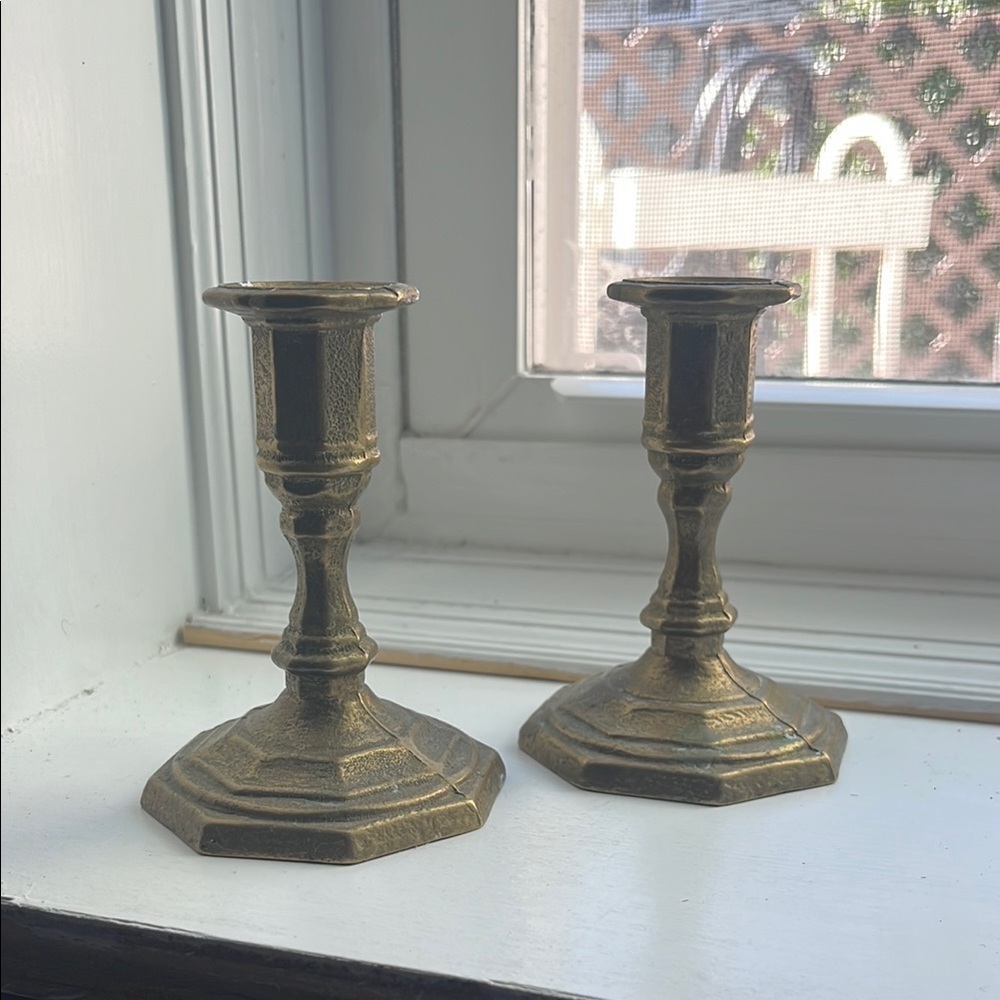 Elegant Gold Candle Holders